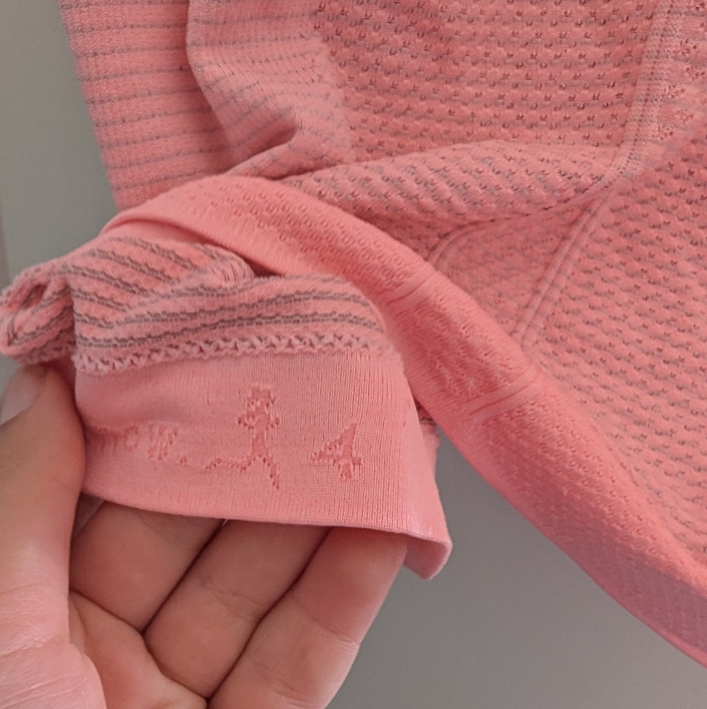 NWOT Lululemon Swiftly Tech Short Sleeve Crew Top Shirt Heathered Pink Size 4 - Picture 5 of 6